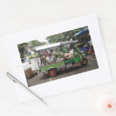 Tuk-Tuk Bangkok Thailand voll bis zum Rand Rechteckiger Aufkleber (Umschlag)