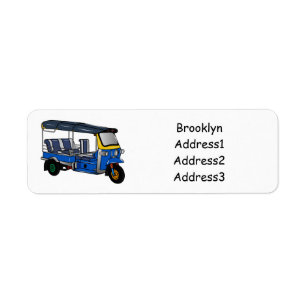 Tuk Tuk Cartoon Illustration