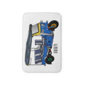 Tuk Tuk Cartoon Illustration Badematte (Vorderseite Vertikal)