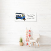 Tuk Tuk Cartoon Illustration Banner (Insitu)