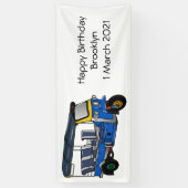 Tuk Tuk Cartoon Illustration Banner (Vertikal)