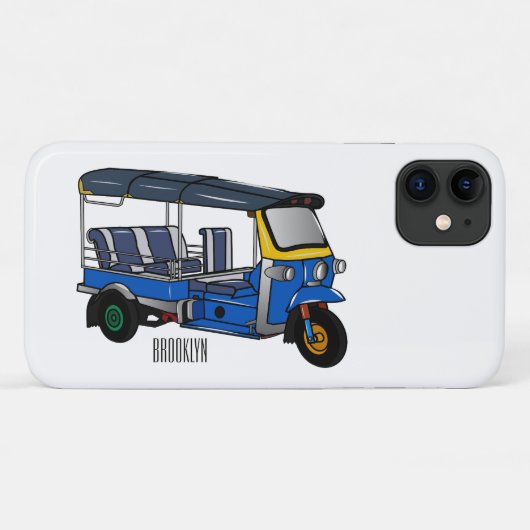 Tuk Tuk Cartoon Illustration Case-Mate iPhone Hülle (Rückseite (Horizontal))