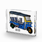Tuk Tuk Cartoon Illustration Fotoblock (Rechts)