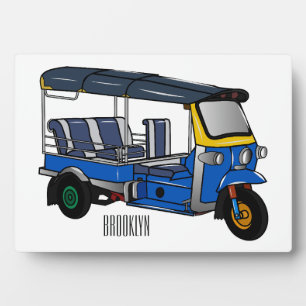 Tuk Tuk Cartoon Illustration Fotoplatte