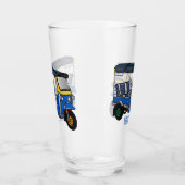 Tuk Tuk Cartoon Illustration Glas (Links)