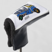 Tuk Tuk Cartoon Illustration Golf Headcover (3/4 Vorderseite)