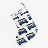 Tuk Tuk Cartoon Illustration Kleiner Weihnachtsstrumpf (Rückseite (Hängend))