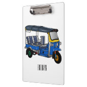 Tuk Tuk Cartoon Illustration Klemmbrett (Links)