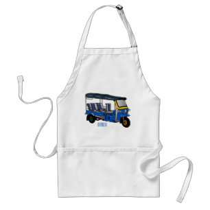 Tuk Tuk Cartoon Illustration Schürze