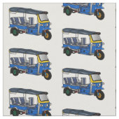 Tuk Tuk Cartoon Illustration Stoff (Nahaufnahme)