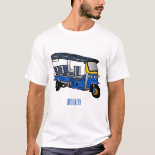 Tuk Tuk Cartoon Illustration T-Shirt