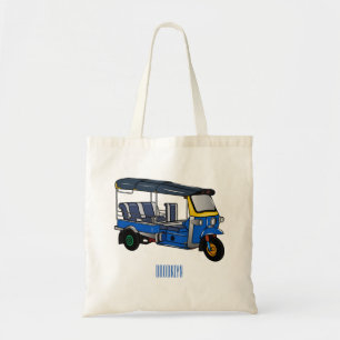 Tuk Tuk Cartoon Illustration Tragetasche