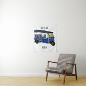 Tuk Tuk Cartoon Illustration Wandteppich (Beispiel)