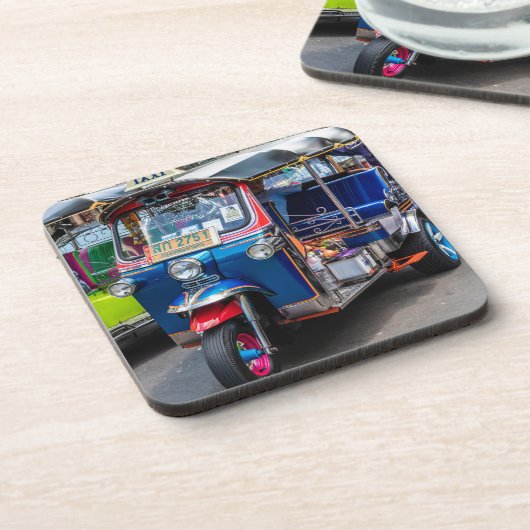 Tuk Tuk Getränkeuntersetzer (Linke Seite)