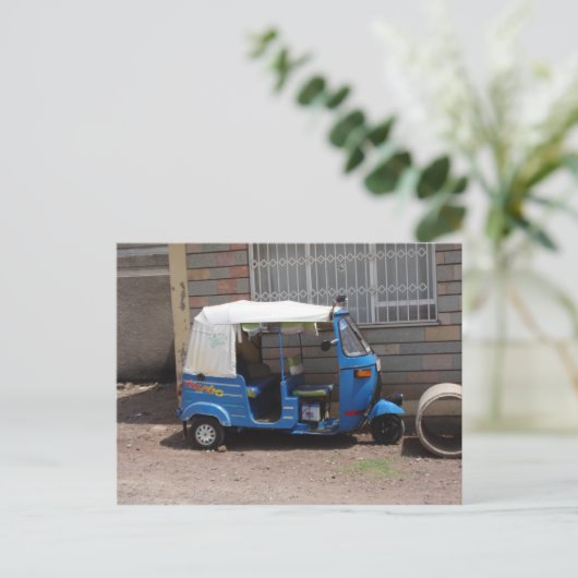 Tuk Tuk in Äthiopien Postkarte (Stehend Vorderseite)
