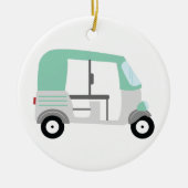 Tuk Tuk Keramik Ornament (Vorne)