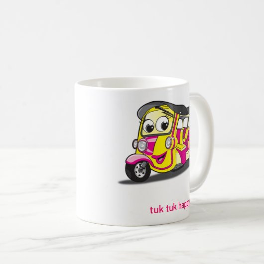 tuk tuk Mädchen Kaffeetasse (VorderseiteRechts)