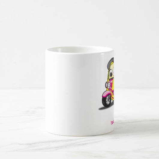 tuk tuk Mädchen Kaffeetasse (Mittel)
