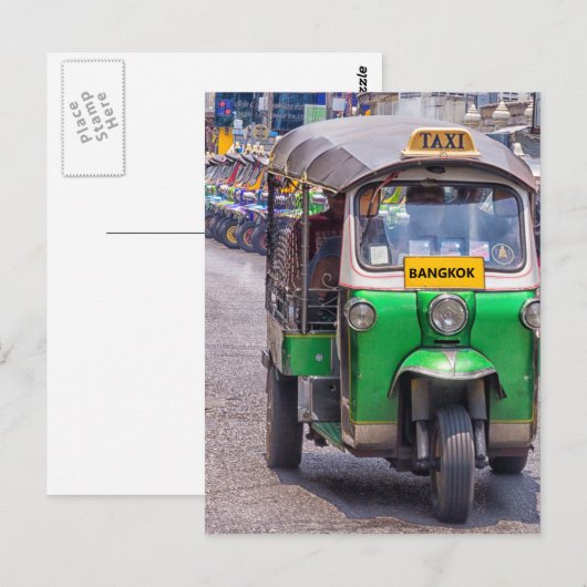 Tuk Tuk Postkarte (Vorne/Hinten)