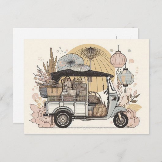 Tuk-tuk-Postkarte Postkarte (Vorne/Hinten)