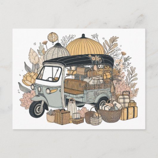 Tuk-tuk-Postkarte Postkarte (Vorderseite)