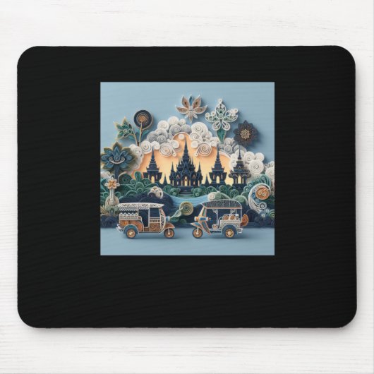 Tuk Tuk Thailand #6 Aufkleber Mousepad (Vorne)