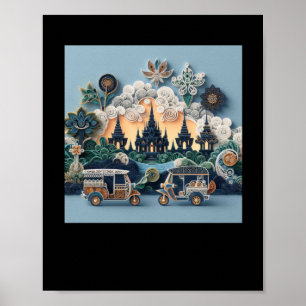 Tuk Tuk Thailand #6 Aufkleber Poster