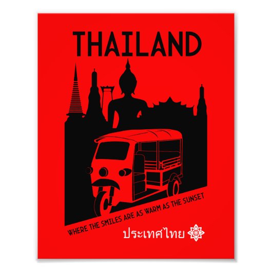 Tuk Tuk Thailand Fotodruck (Vorne)