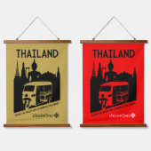 Tuk Tuk Thailand Wandteppich Mit Holzrahmen (Doppelt)