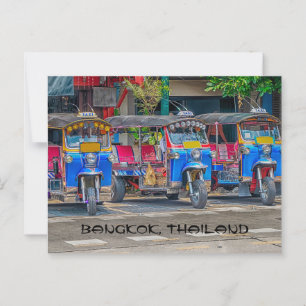 Tuk Tuks, Bangkok, Thailand Postkarte