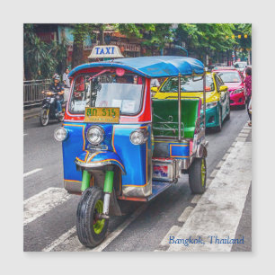 Tuk Tuks in Bangkok, Thailand Magnetkarte