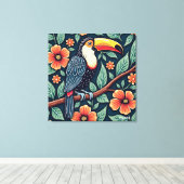 Tukan-Batik-Kunst Leinwanddruck (Insitu (Holzboden))