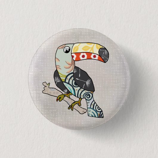 Tukan Button (Vorderseite)