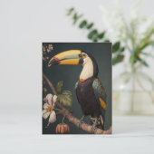 Tukan im Wald Postkarte (Stehend Vorderseite)