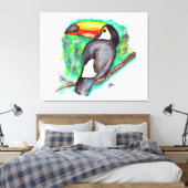 Tukan Leinwanddruck (Insitu (Schlafzimmer))