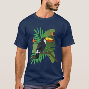 Tukan mit Blättern T-Shirt