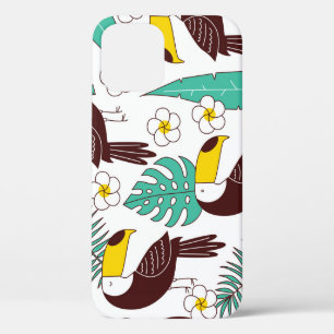 Tukan-Orchidee Vintage-Palmen-Muster Case-Mate iPhone Hülle