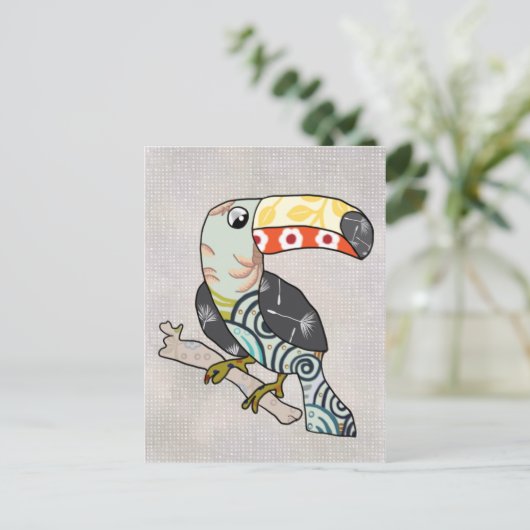 Tukan Postkarte (Stehend Vorderseite)