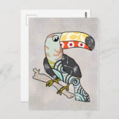 Tukan Postkarte (Vorne/Hinten)