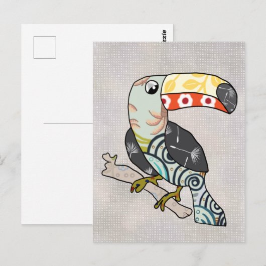 Tukan Postkarte (Vorne/Hinten)