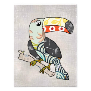 Tukan Postkarte Fotodruck