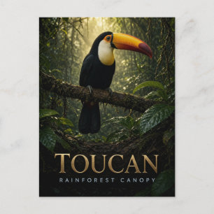Tukan Regenwald Baumkrone Wildlife TIER Postkarte