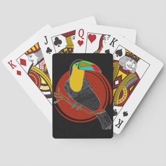 Tukan-Spielkarten im klassischen Design Spielkarten (Rückseite)