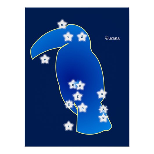 Tukan (Sternbild) Poster (Vorderseite)