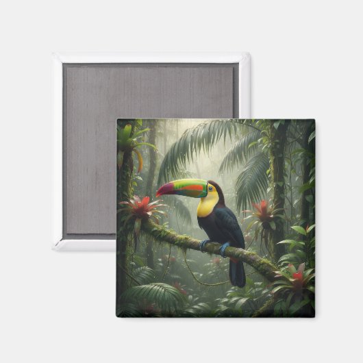 Tukan Vogel Magnet (Vorderseite/Rückseite)