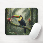 Tukan Vogel Mousepad (Mit Mouse)