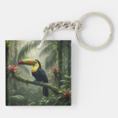 Tukan-Vogel Schlüsselanhänger (Rückseite)