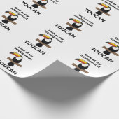 Tukan Vogel Tropisch Lustig Geschenkpapier (Ecke)