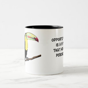 Tukan-Vogeltasse Editierbar Zweifarbige Tasse