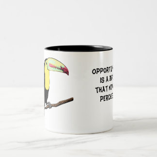 Tukan-Vogeltasse Editierbar Zweifarbige Tasse